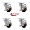 Service Caster 3 Inch High Temp Glass Filled Nylon Wheel Swivel Top Plate Caster Set with Brake SCC-20S314-GFNSHT-TLB-4 - alternate 5
